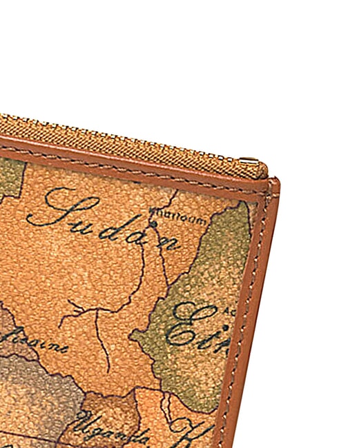 GEO CLASSIC Uchwyt na kartę Zip NATURALNY - Portfele damskie