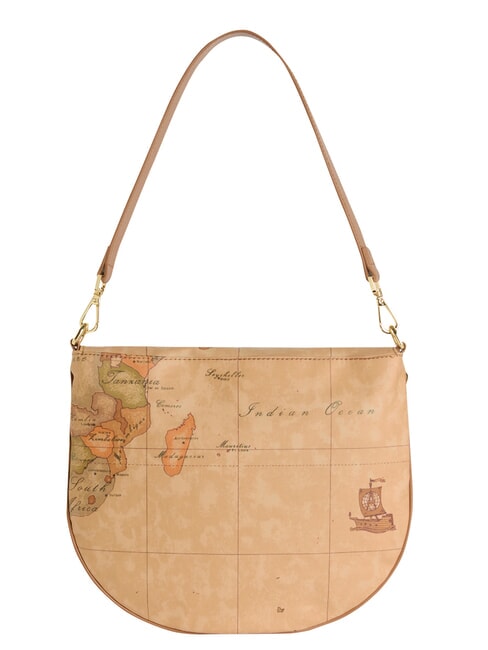 GEO CLASSIC Torba na ramię z klapką NATURALNY - Torby damskie