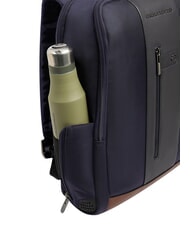 PIQUADRO BRIEF 2 Plecak na laptopa z tkaniny z recyklingu niebieski/sk&oacute;ra - Plecaki na laptopa do pracy - 5