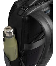 PIQUADRO S141 Plecak sk&oacute;rzany, uchwyt na laptopa 14" Czarny - Plecaki na laptopa do pracy - 4
