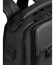 PIQUADRO S141 Plecak sk&oacute;rzany, uchwyt na laptopa 14" Czarny - Plecaki na laptopa do pracy - 5