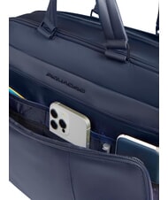PIQUADRO WOLLEM Teczka na laptopa i iPada Pro 12,9" niebieski - Teczki robocze - 4