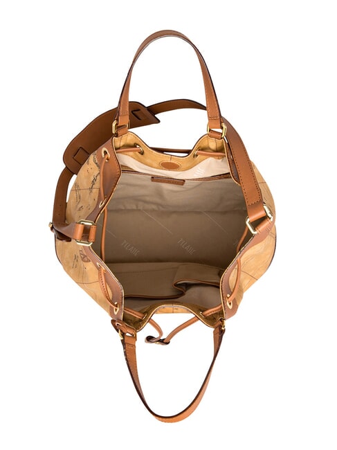 GEO CLASSIC Torba wiaderkowa NATURALNY - Torby damskie