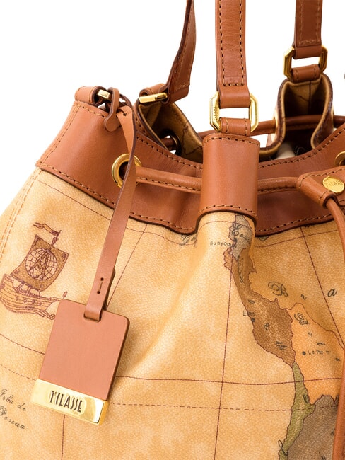 GEO CLASSIC Torba wiaderkowa NATURALNY - Torby damskie