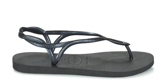 LUNA klasyczne klapki CZARNY - Buty damskie