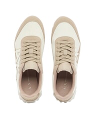 ARMANI EXCHANGE DROP MICROSUEDE Trampki z logo z boku - Buty damskie