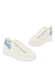 ARMANI EXCHANGE SUPER MINI-TUMBLED Adidasy ecru+lodowaty - Buty damskie - 5