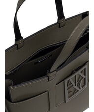 ARMANI EXCHANGE A|X BUCKLE Torebka z paskiem na ramię sawanna - Torby damskie - 4