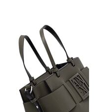 ARMANI EXCHANGE A|X BUCKLE Torebka z paskiem na ramię sawanna - Torby damskie - 6