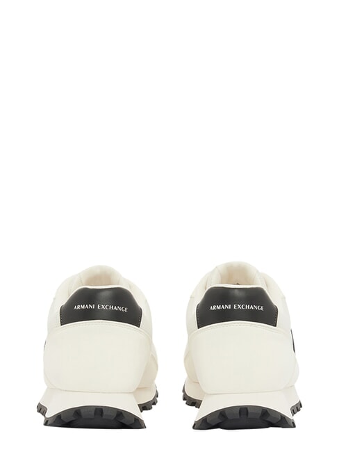 DROP MICROSUEDE Trampki z kontrastowym logo ecru + czarny - Buty męskie