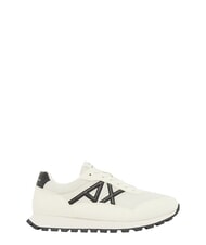 ARMANI EXCHANGE DROP MICROSUEDE Trampki z kontrastowym logo - Buty męskie