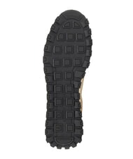 ARMANI EXCHANGE DROP MICROSUEDE Trampki z kontrastowym logo ecru + czarny - Buty męskie - 3
