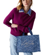 LIUJO LOGO STRASS Torebka z paskiem na ramię den.blue animalier - Torby damskie - 2
