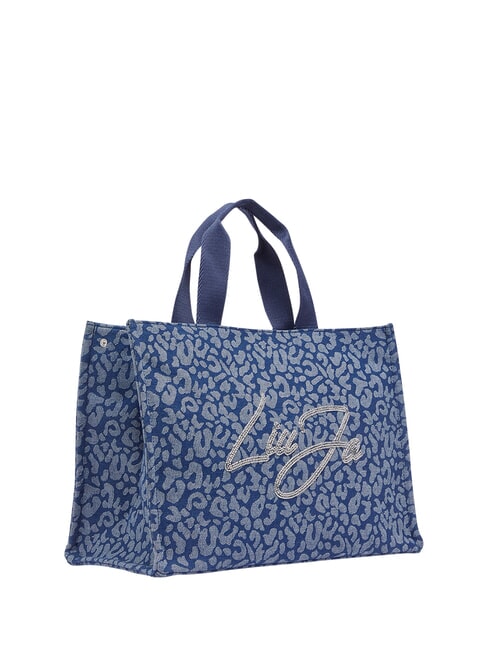 LOGO STRASS Torebka z paskiem na ramię den.blue animalier - Torby damskie