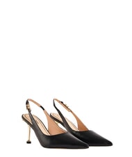 GAUD&Igrave; CRISTEL Dekolt Chanel, ze sk&oacute;ry CZARNY - Buty damskie - 2