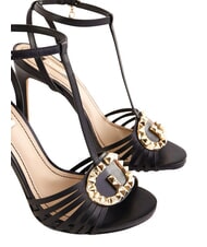 GAUD&Igrave; FOSCA Wysokie sk&oacute;rzane sandały CZARNY - Buty damskie - 3