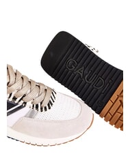 GAUD&Igrave; ICONICA Sk&oacute;rzane trampki ecru/biały - Buty damskie - 3