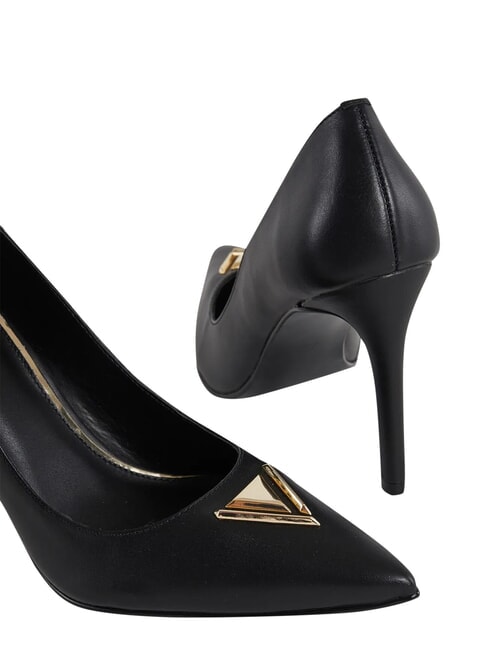COLETTE Sk&oacute;rzany dekolt CZARNY - Buty damskie