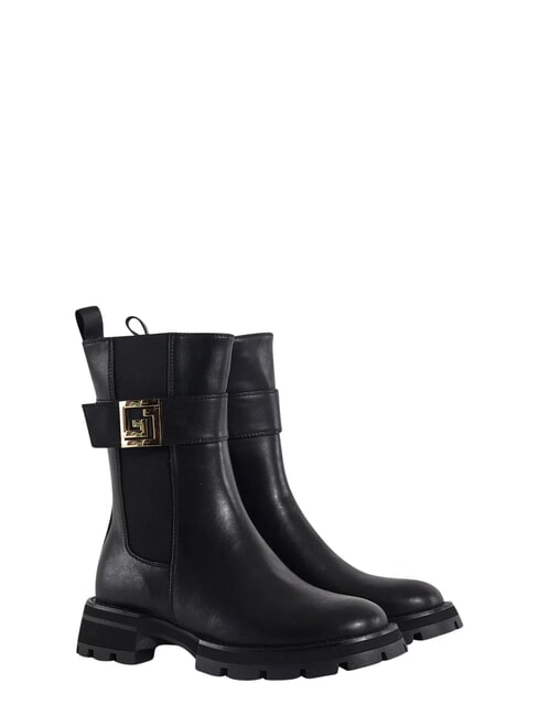 ARIEL Sk&oacute;rzane botki CZARNY - Buty damskie