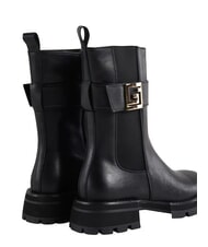 GAUD&Igrave; ARIEL Sk&oacute;rzane botki CZARNY - Buty damskie - 3