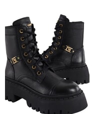 GAUD&Igrave; CORINNE MILLED Sk&oacute;rzane botki - Buty damskie