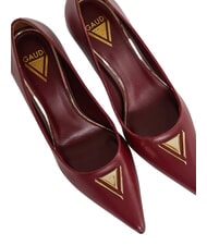 GAUD&Igrave; COLETTE Sk&oacute;rzany dekolt Burgundia - Buty damskie - 3