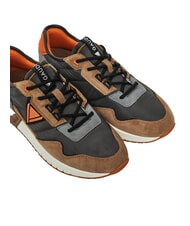 GAUD&Igrave; ICONICA Mieszane sk&oacute;rzane buty sportowe szaro-antracytowy - Buty męskie - 3