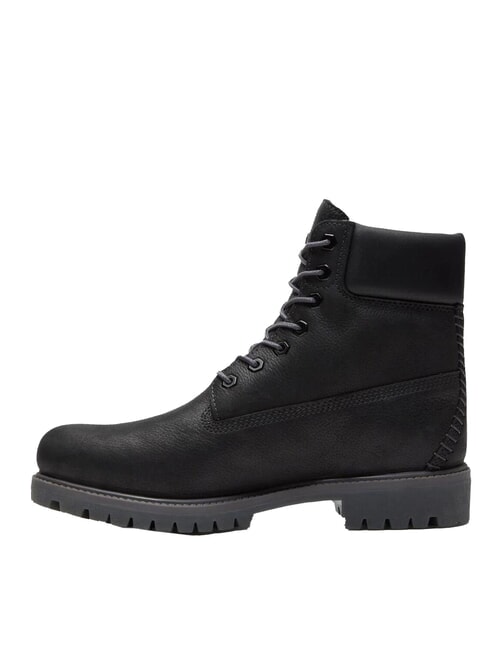 6 INCH Sk&oacute;rzane botki czarny - Buty męskie
