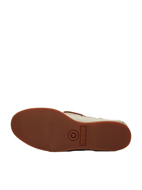 CLASSIC BOAT  Sk&oacute;rzane buty żeglarskie jasny beż - Buty damskie