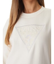 GUESS TRIANGLE LACE Podkoszulek kremowy białawy - Bluzy damskie - 3