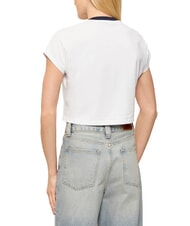 GUESS SCRIPT CROP Kr&oacute;tki T-shirt - Koszulki i topy damskie