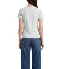 GUESS MINI TRIANGLE Koszulka typu slim-fit mglisty turkus - Koszulki i topy damskie - 2