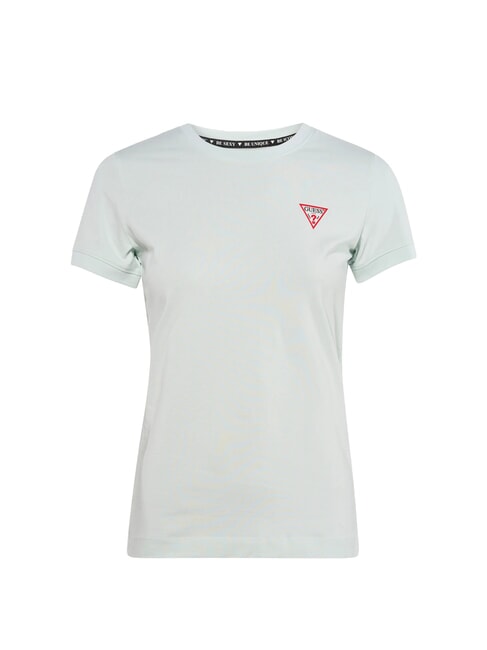 MINI TRIANGLE Koszulka typu slim-fit mglisty turkus - Koszulki i topy damskie
