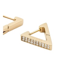 GUESS CRAZY EARRINGS Kolczyki z ż&oacute;łtego złota - Kolczyki