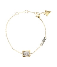 GUESS BAMBOO Bransoletka, pojedynczy centralny charms i logo ż&oacute;łte złoto - Bransoletki damskie - 2