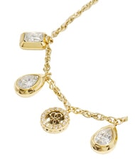 GUESS 4G LIGHT Bransoletka, multi charm 4G ż&oacute;łte złoto - Bransoletki damskie - 2