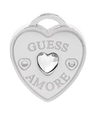GUESS AMORE Srebrne kolczyki, zawieszka w kształcie serca SREBRNY - Kolczyki - 4