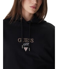 GUESS JEANS DROP BAKER CROP Bluza z kapturem odrzutowiec - Bluzy damskie - 3