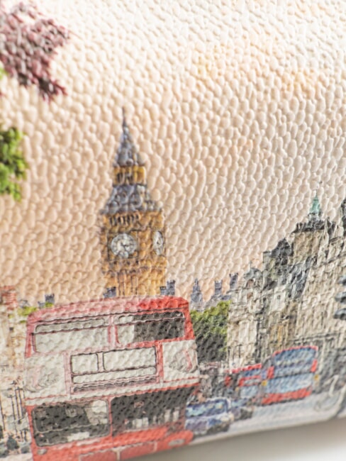 YESBAG Średniej wielkości kosmetyczka Tęcza Londynu - Saszetki i artykuły pierwszej potrzeby