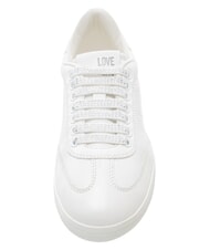 LOVE MOSCHINO CLOUD25 Sk&oacute;rzane trampki biały - Buty damskie - 5
