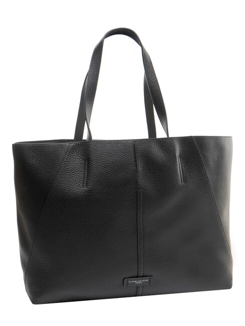 MAYA Sk&oacute;rzany shopper Czarny - Torby damskie