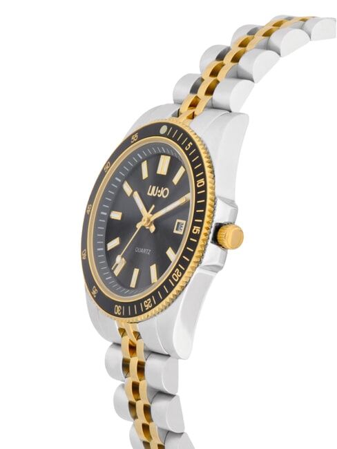 COMPANY LADY Zegarek z mechanizmem Seiko VJ12 srebro/złoto - Zegary