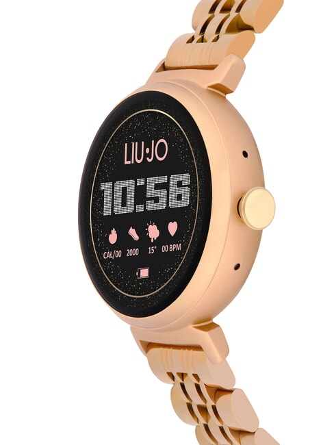 GLAM Zegarek, smartwatch z obudową ze stopu cynku i stali r&oacute;żowe złoto - Zegary