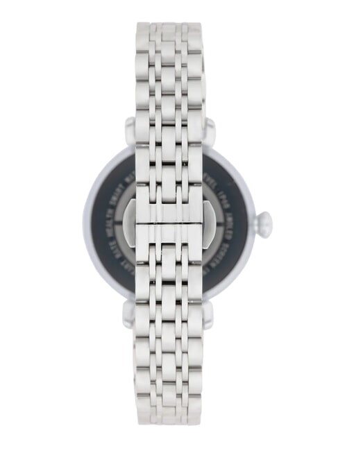 GLAM Zegarek, smartwatch z obudową ze stopu cynku i stali srebrny - Zegary