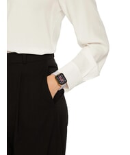 LIUJO VOICE MINI Zegarek, smartwatch z obudową silikonową i stalową złoto - Zegary - 4