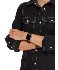 LIUJO VOICE MINI Zegarek, smartwatch z obudową silikonową i stalową srebrny - Zegary - 4