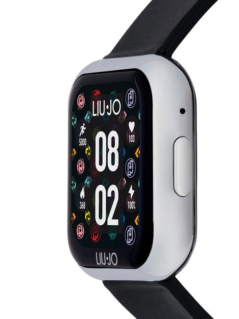 VOICE MINI Zegarek, smartwatch z obudową silikonową i stalową srebrny - Zegary