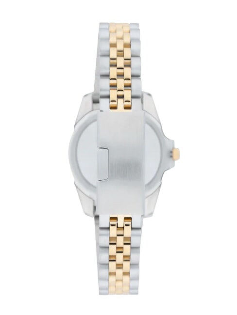 COMPANY LADY Zegarek z mechanizmem Seiko VJ12 srebro/złoto - Zegary
