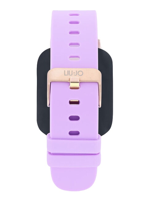 VOICE ENERGY Zegarek, smartwatch z obudową silikonową i aluminiową r&oacute;żowe złoto - Zegary