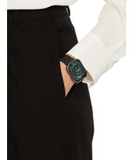 LIUJO VOICE SLIM LUXURY Zegarek, smartwatch ze stopu aluminium ze złotym wykończeniem czarny - Zegary - 4
